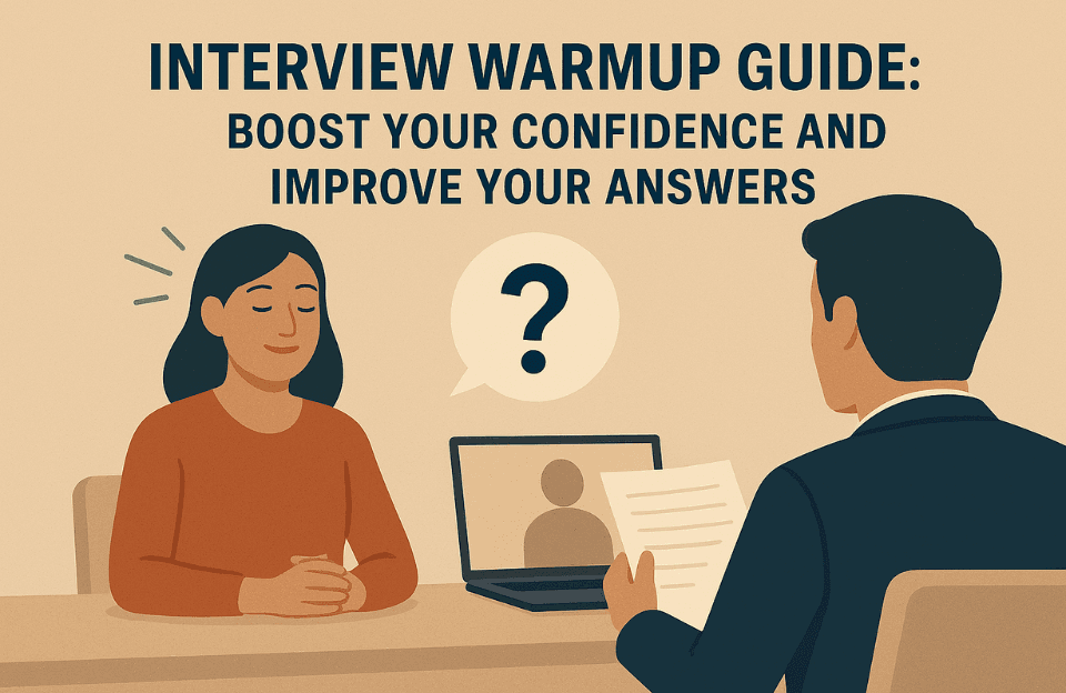 Interview Warmup Guide: Boost Your Confidence and Improve Your Answers