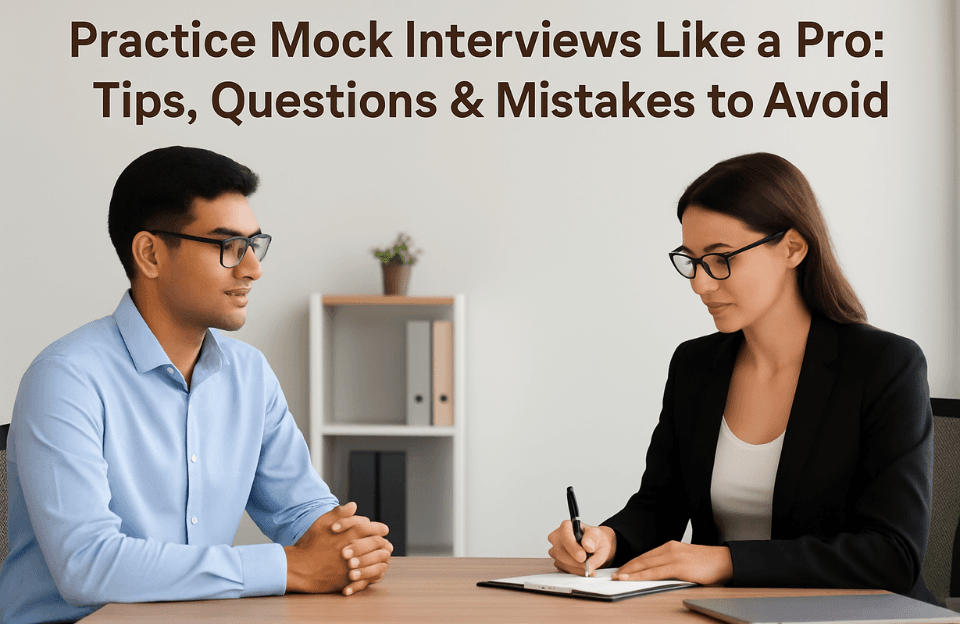 Practice Mock Interviews Like a Pro: Tips, Questions & Mistakes to Avoid